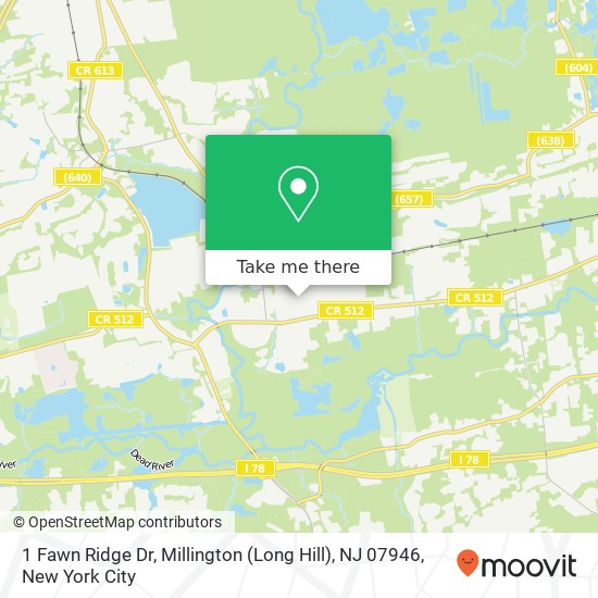 1 Fawn Ridge Dr, Millington (Long Hill), NJ 07946 map