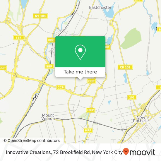 Mapa de Innovative Creations, 72 Brookfield Rd