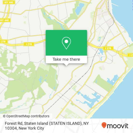 Forest Rd, Staten Island (STATEN ISLAND), NY 10304 map