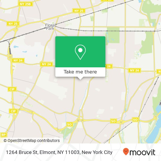 1264 Bruce St, Elmont, NY 11003 map