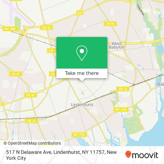 517 N Delaware Ave, Lindenhurst, NY 11757 map