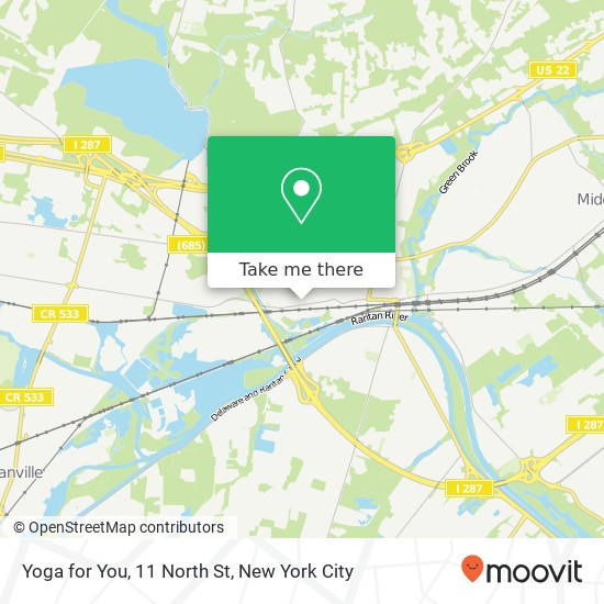 Mapa de Yoga for You, 11 North St