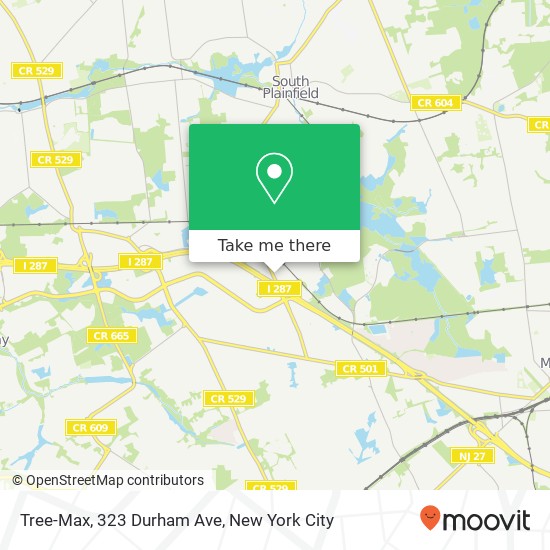 Mapa de Tree-Max, 323 Durham Ave