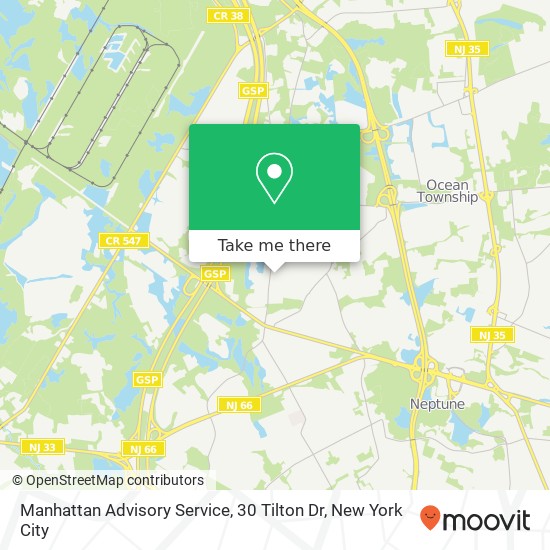 Manhattan Advisory Service, 30 Tilton Dr map