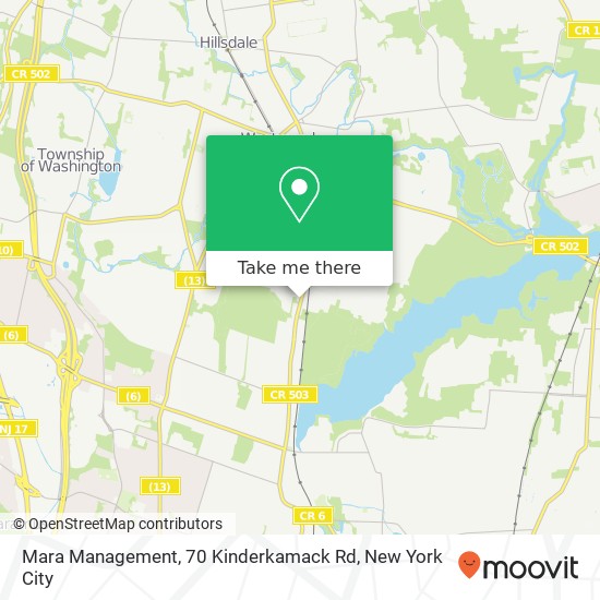 Mara Management, 70 Kinderkamack Rd map