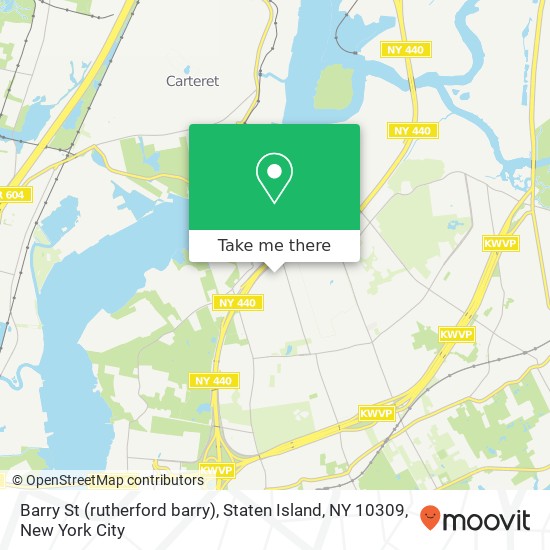 Mapa de Barry St (rutherford barry), Staten Island, NY 10309