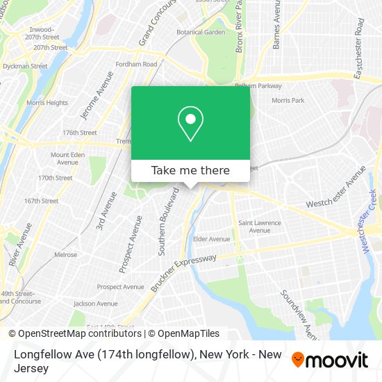 Mapa de Longfellow Ave (174th longfellow)