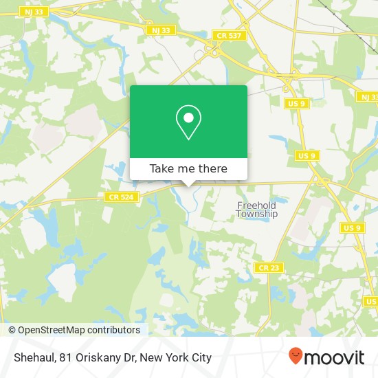 Shehaul, 81 Oriskany Dr map