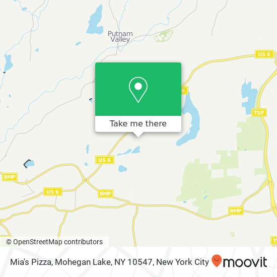 Mapa de Mia's Pizza, Mohegan Lake, NY 10547