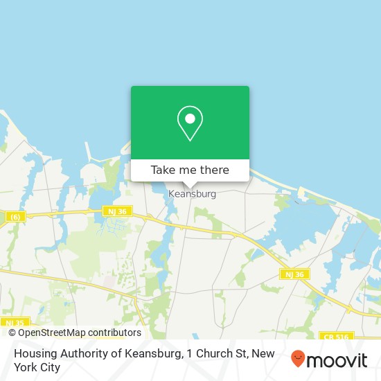 Mapa de Housing Authority of Keansburg, 1 Church St