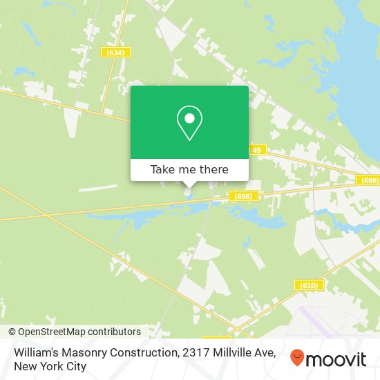 Mapa de William's Masonry Construction, 2317 Millville Ave