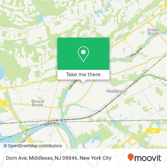 Mapa de Dorn Ave, Middlesex, NJ 08846