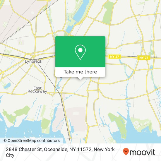 2848 Chester St, Oceanside, NY 11572 map