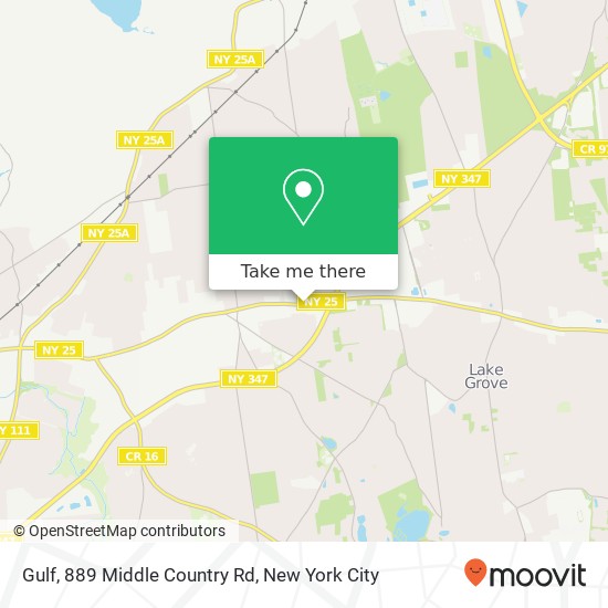 Gulf, 889 Middle Country Rd map