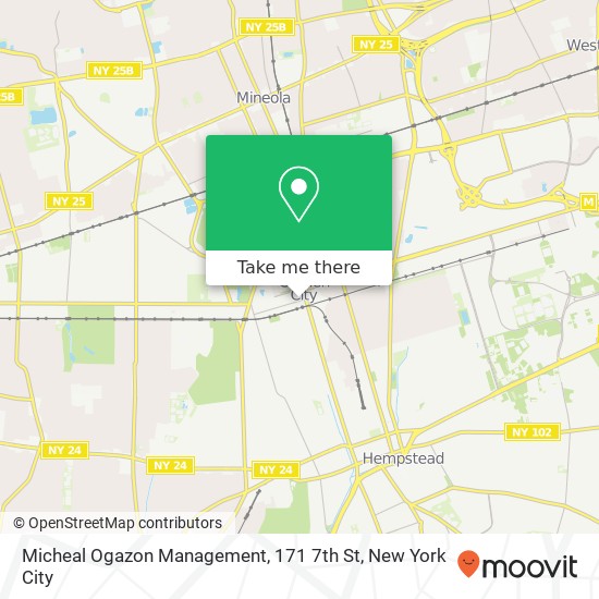 Micheal Ogazon Management, 171 7th St map