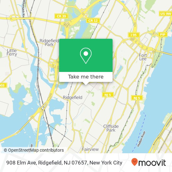908 Elm Ave, Ridgefield, NJ 07657 map