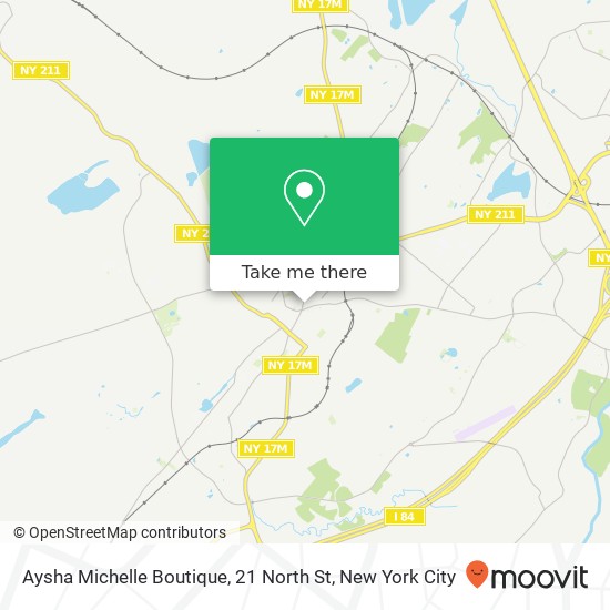 Mapa de Aysha Michelle Boutique, 21 North St