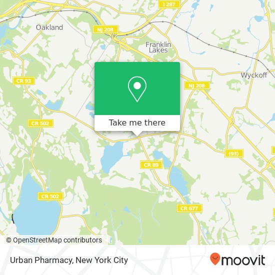Urban Pharmacy map