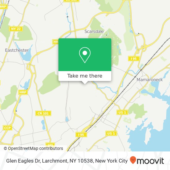 Glen Eagles Dr, Larchmont, NY 10538 map