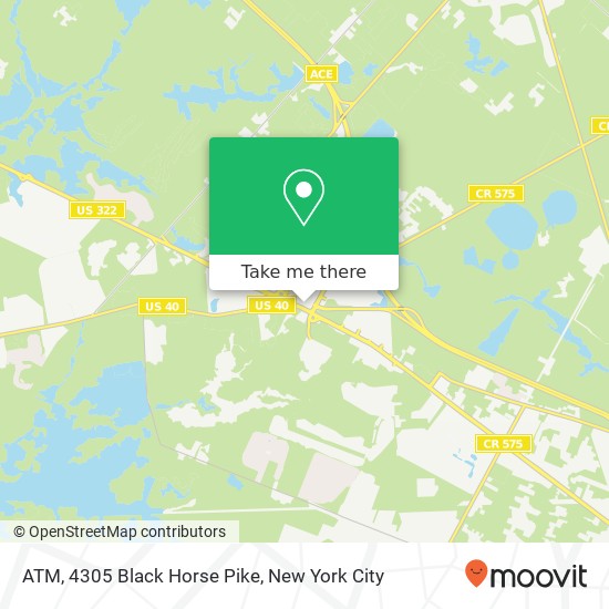 Mapa de ATM, 4305 Black Horse Pike