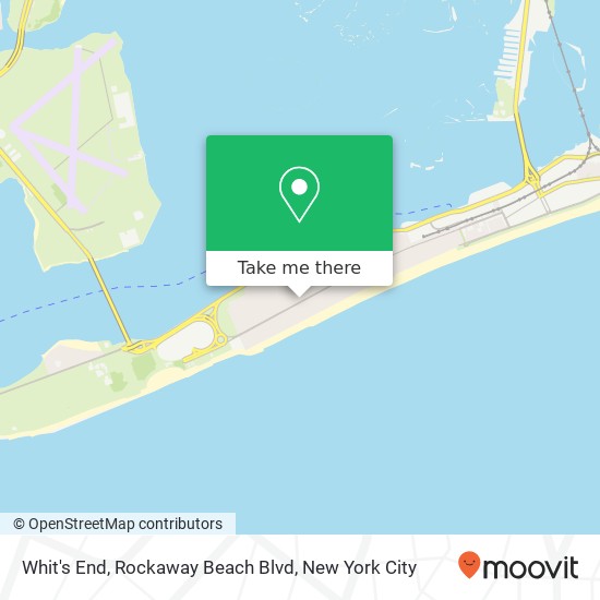 Mapa de Whit's End, Rockaway Beach Blvd