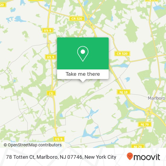 78 Totten Ct, Marlboro, NJ 07746 map