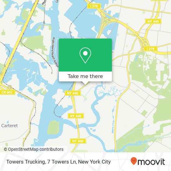 Towers Trucking, 7 Towers Ln map