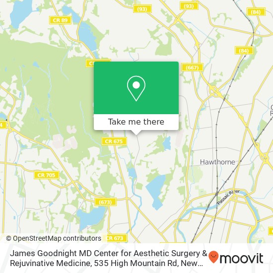 James Goodnight MD Center for Aesthetic Surgery & Rejuvinative Medicine, 535 High Mountain Rd map