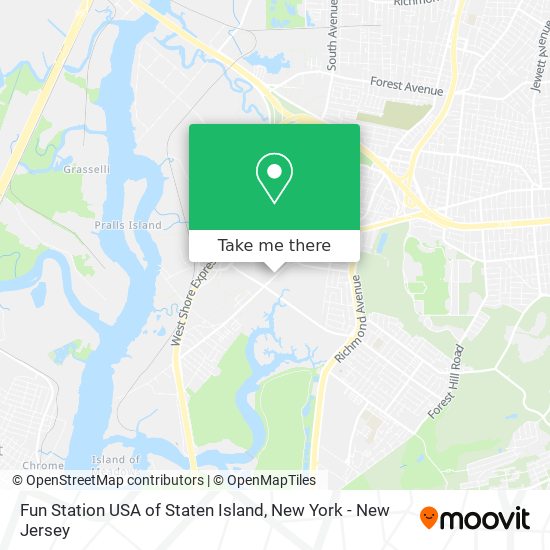Fun Station USA of Staten Island map