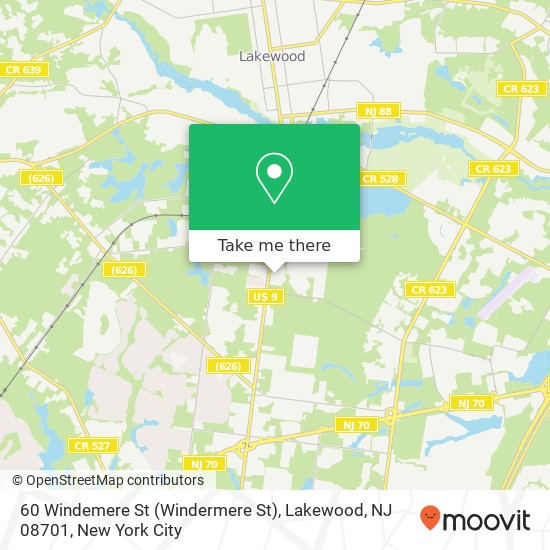 60 Windemere St (Windermere St), Lakewood, NJ 08701 map