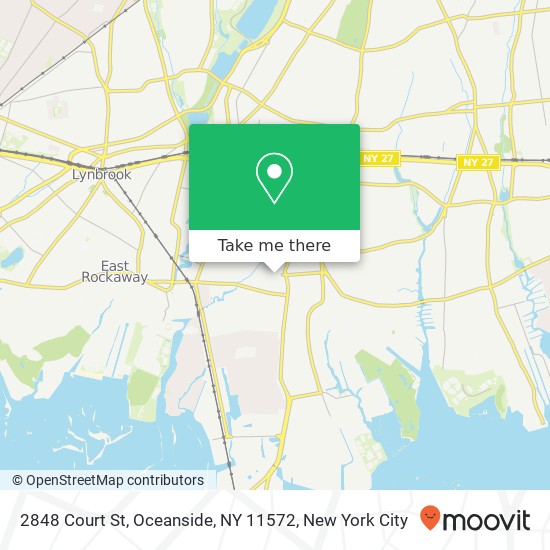 2848 Court St, Oceanside, NY 11572 map