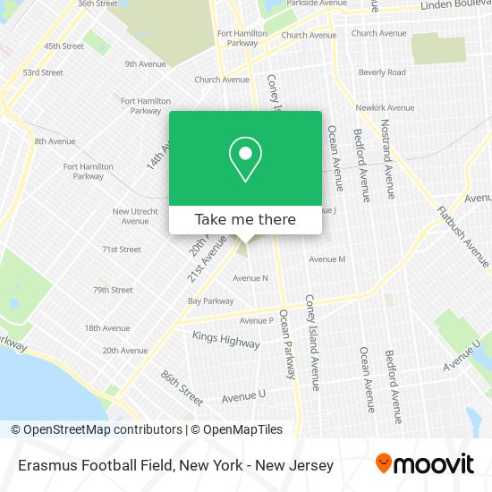 Erasmus Football Field map