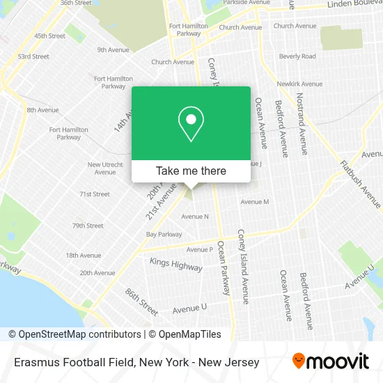 Erasmus Football Field map
