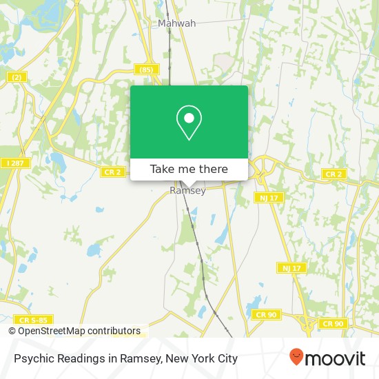 Psychic Readings in Ramsey map