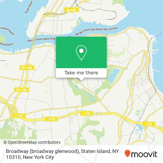 Broadway (broadway glenwood), Staten Island, NY 10310 map