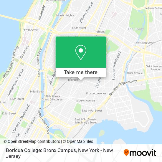 Mapa de Boricua College: Bronx Campus