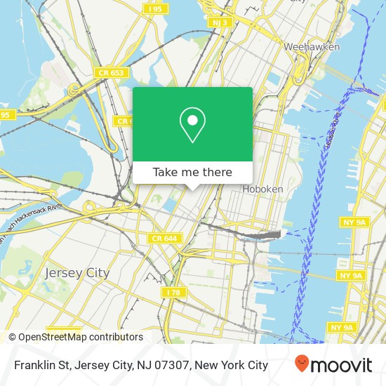 Franklin St, Jersey City, NJ 07307 map