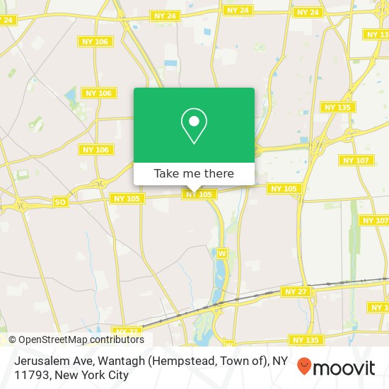 Mapa de Jerusalem Ave, Wantagh (Hempstead, Town of), NY 11793