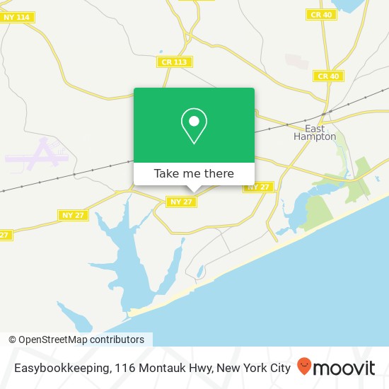 Easybookkeeping, 116 Montauk Hwy map
