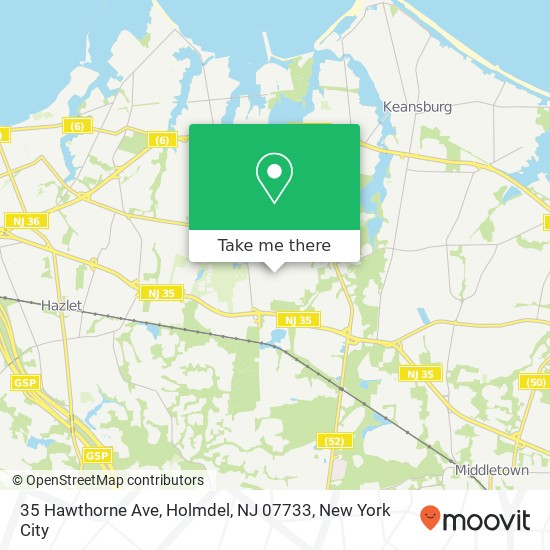 35 Hawthorne Ave, Holmdel, NJ 07733 map