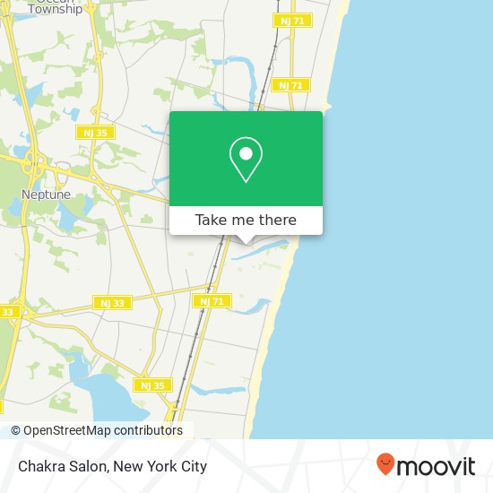 Mapa de Chakra Salon, 518 Bangs Ave