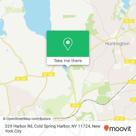 Mapa de 329 Harbor Rd, Cold Spring Harbor, NY 11724