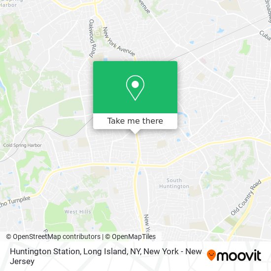 Mapa de Huntington Station, Long Island, NY