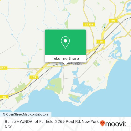Balise HYUNDAI of Fairfield, 2269 Post Rd map