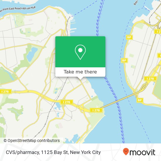 Mapa de CVS/pharmacy, 1125 Bay St