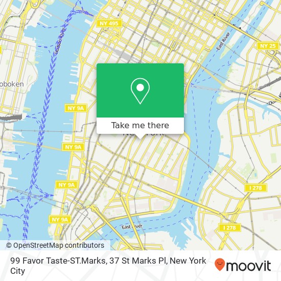 Mapa de 99 Favor Taste-ST.Marks, 37 St Marks Pl