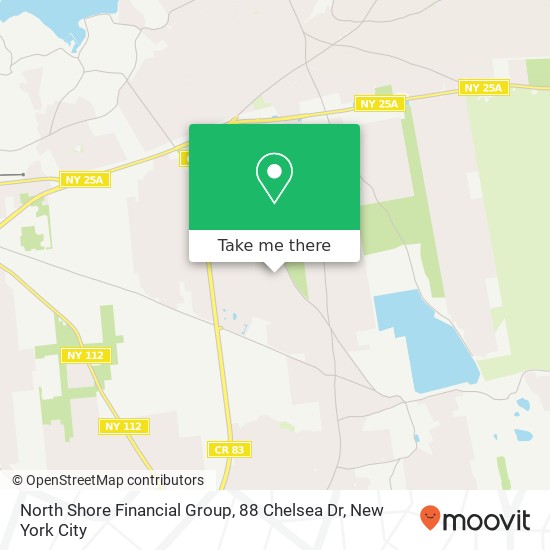 Mapa de North Shore Financial Group, 88 Chelsea Dr
