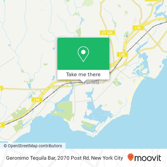 Mapa de Geronimo Tequila Bar, 2070 Post Rd