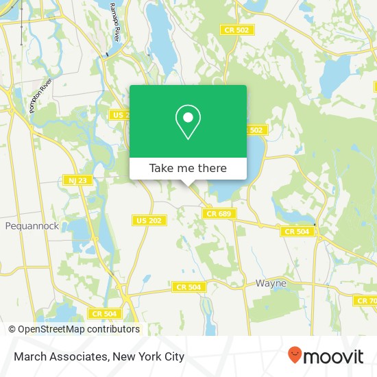 March Associates map