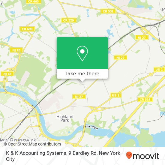 Mapa de K & K Accounting Systems, 9 Eardley Rd
